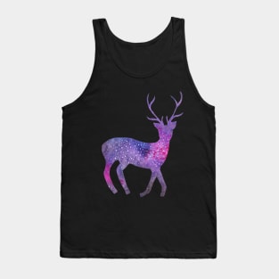 Watercolor galaxy deer Tank Top